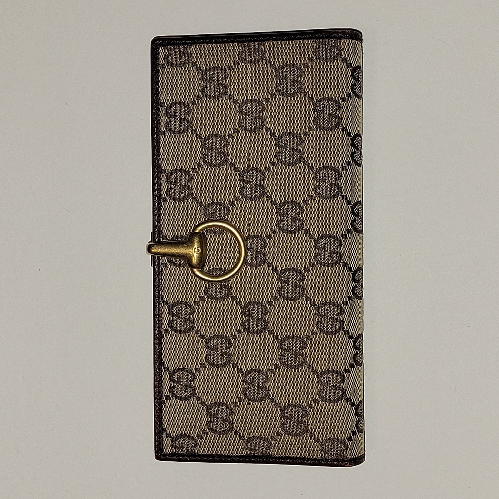 🚨GUCCI GG CANVAS HORSEBIT CLASP WALLET🚨 - Picture 2 of 12